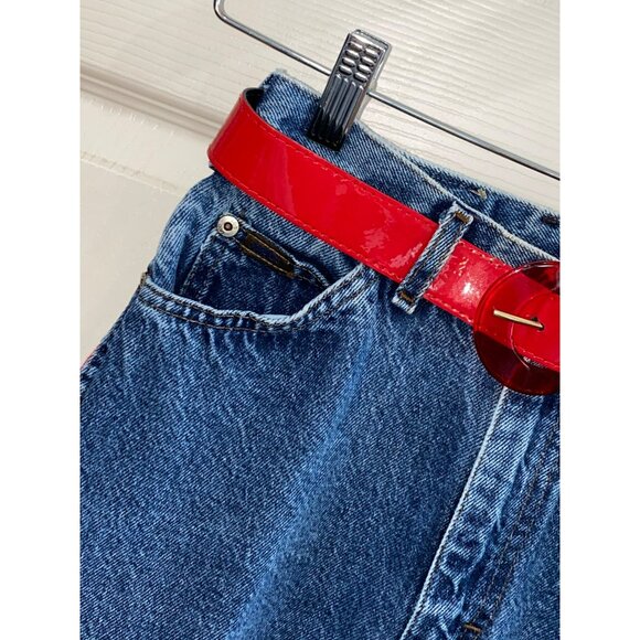 Fredericks Of Hollywood / Lee Vintage  Womens Reclaimed Recycled Patchwork Jeans - Picture 5 of 11